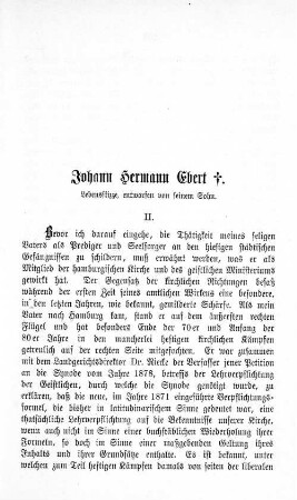 Johann Hermann Ebert †.