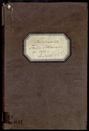 Taufregister II 1868-1875 Totenregister II 1868-1875