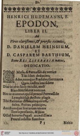 Epodon Liber II