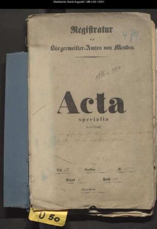 Bildung der Kommission zur Untersuchung der Grundsteuer-Nachlass-Gesuche