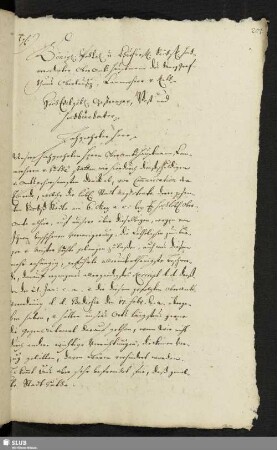 [Capituli Memorial ans Ober Amt wegen des denen Catholischen denegirten BürgerRechts, den 24. 9br. 1729.]