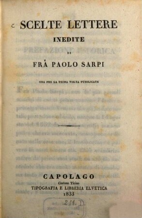 Scelte lettere inedite