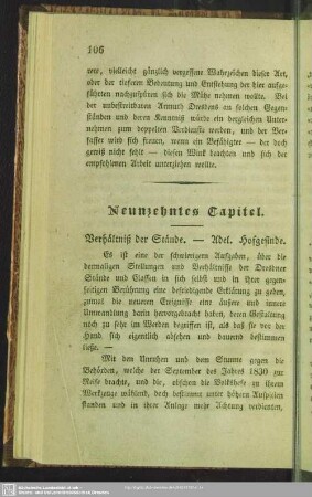 Neunzehntes Capitel. Verhältniß der Stände. - Adel. Hofgesinde