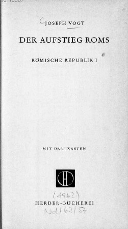 Römische Republik, 1. Der Aufstieg Roms