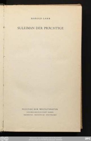 Suleiman der Prächtige