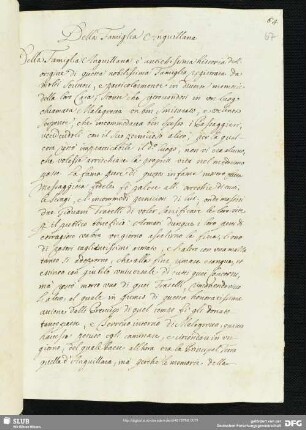 Della Famiglia Anguillana.
