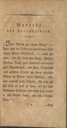 Vorrede des Herausgebers.