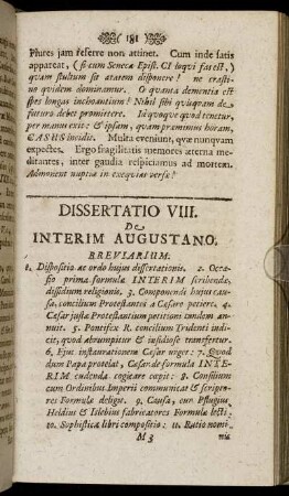 Dissertatio VIII.