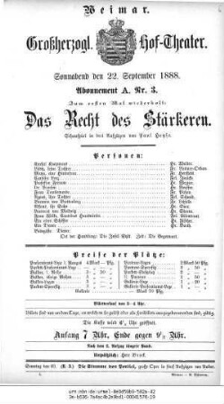 Das Recht des Stärkeren