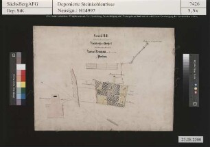 Reinhold, Robert, Steinkohlenwerk, Bockwa, Baue auf dem Rußkohlenflöz 1 im Gänseacker