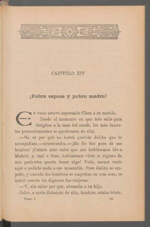 Capítulo XIV - ¡Pobre esposa y pobre madre!