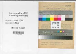 Entnazifizierung Robert Bieske , geb. 16.03.1896 (Kaufmaennischer Angestellter)