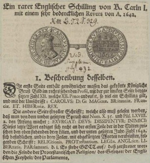 Bildnis von Carolvs I., König von England