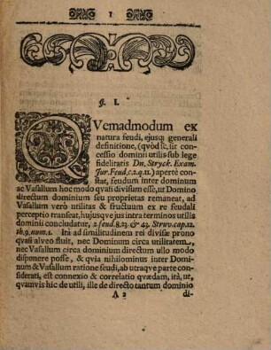 Dissertatio Iuridica Inauguralis, De Feudi Per Vasallum Alienati Praescriptione Contra Dominum Directum