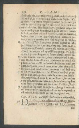 Cap. XXIX. De Distributione ex adiunctis.