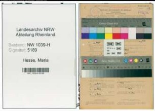 Entnazifizierung Maria Hesse , geb. 12.08.1892 (Lehrerin)