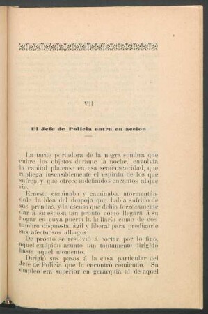 VII - El Jefe de policía entra en acción
