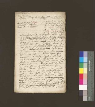 Ehevertrag/Eheberedung: Korbmecker, Joh. Arend oo Beckmann, Marie verw. Krugs 1777