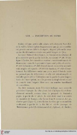 XVII. Inscription de Sanku