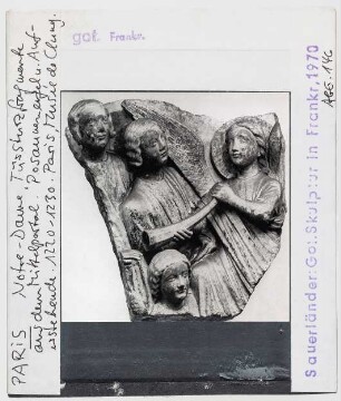 Paris: Notre Dame, Mittelportal, Türsturzfragment, heute Musée de Cluny