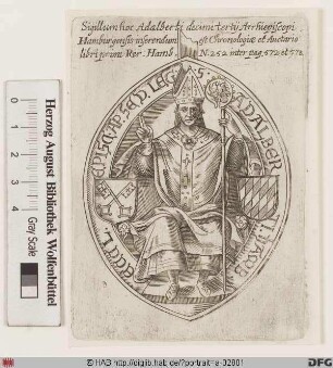 Bildnis Adalbert, 1043-72 Erzbischof von Bremen und Hamburg