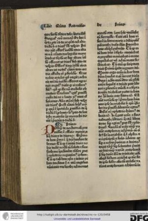 Postquam de nocturnali premissum est officio convenit aliqua dicere de diurno, et primo de hora prima, in qua deum laudare debemus...