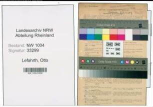 Entnazifizierung Otto Lefahrth , geb. 11.10.1900 (Schlosser)