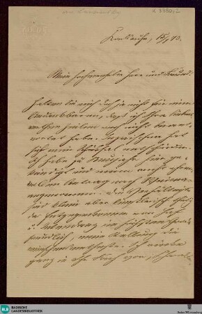 Brief von Otto Devrient an Josef Lewinsky vom 15.01.1873 - K 3380, 2