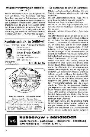 "So schön war es einst in Iserbrook"