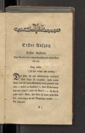 Erster Auszug. Erster Auftritt.