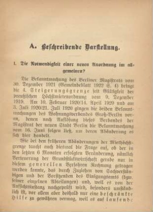 A. Beschreibende Darstellung