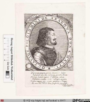 Bildnis Ottavio Piccolomini (1639 Herzog von Amalfi, 1650 Herzog von Münsterberg/Schles.)