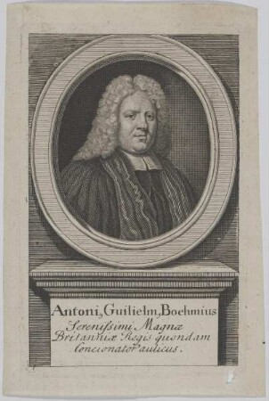 Bildnis des Antoni Guilielm. Boehmius