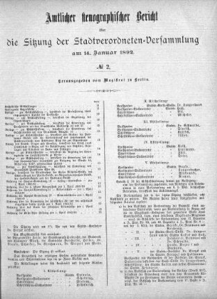 No. 2, 14. Januar 1892