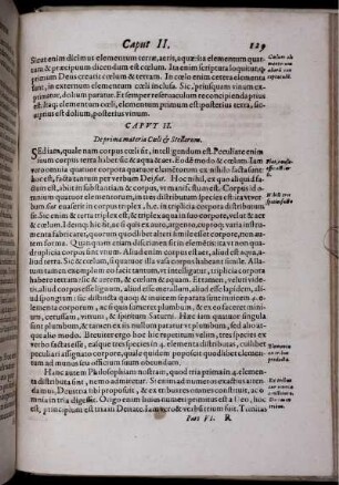 Caput II. De prima materia Coeli & Stellarum.