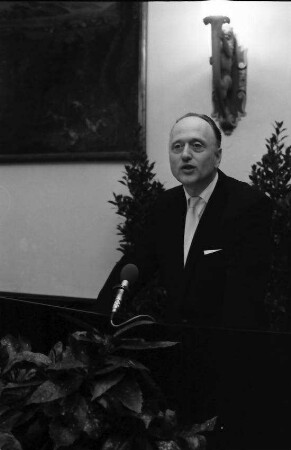 Freiburg: Kaufhaussaal, Rittersaal, Ansprachen, Walter Vetter