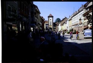 Villingen-Schwenningen: Villingen, Fußgängerzone Rietstraße mit Tor