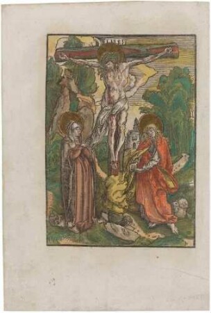 Christus am Kreuz zwischen Maria und Johannes