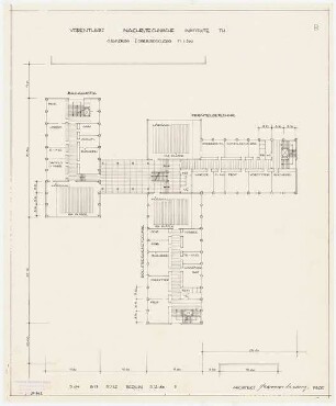 Nachrichtentechnische Institute der Technischen Universität Berlin Vorentwurf B: Grundriss 1.OG 1:200