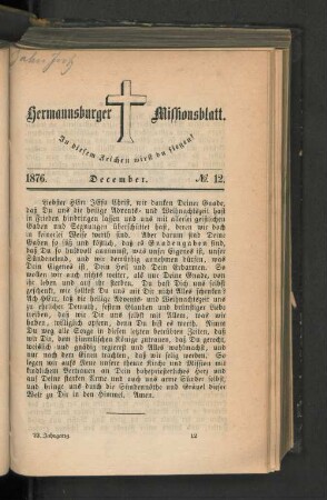 No. 12. December. 1876.