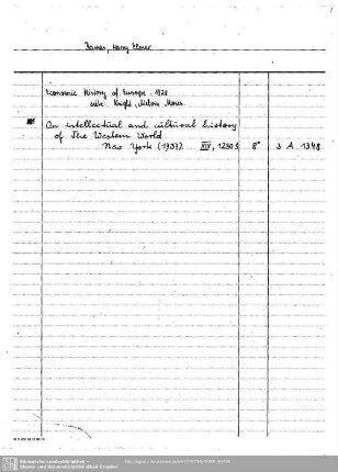 Barnes, Harry Elmer