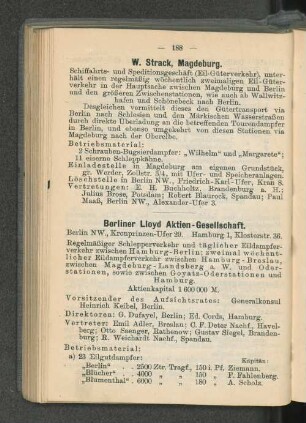 Berliner Lloyd Aktien-Gesellschaft.