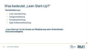 Lean Start-up - Innovation und Entrepreneurship Micro Degree