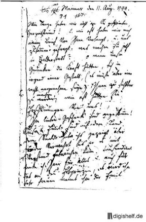 91: Brief von Caroline Herder und Johann Gottfried Herder an Johann Wilhelm Ludwig Gleim : Carolina (genannt Caroline) Maria Herder
