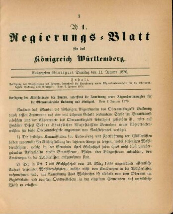 11. Januar-30. Dezember = No. 1-43