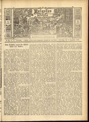 Ausgabe vom Sonntag, den 06. Dezember 1908.