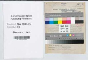 Entnazifizierung Hans Biermann, geb. 12.05.1892 (Rechtsanwalt)