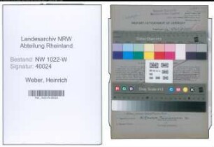 Entnazifizierung Heinrich Weber , geb. 05.08.1904 (Bahnbeamter)