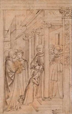 Die Tonsur der heiligen Rosa von Viterbo
