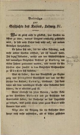 Beiträge zur Geschichte des Kaisers Ludwig IV.. 2